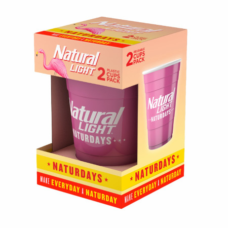 Natural Light Naturdays Reusable Plastic Cups 2-Pack